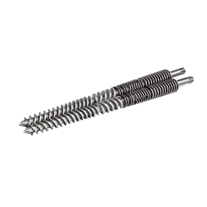 Conical twin screw