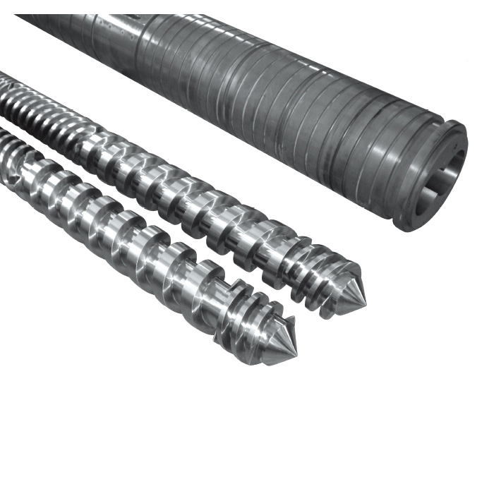 <b>Parallel twin screw barrel</b>